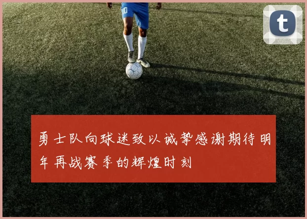 勇士队向球迷致以诚挚感谢期待明年再战赛季的辉煌时刻